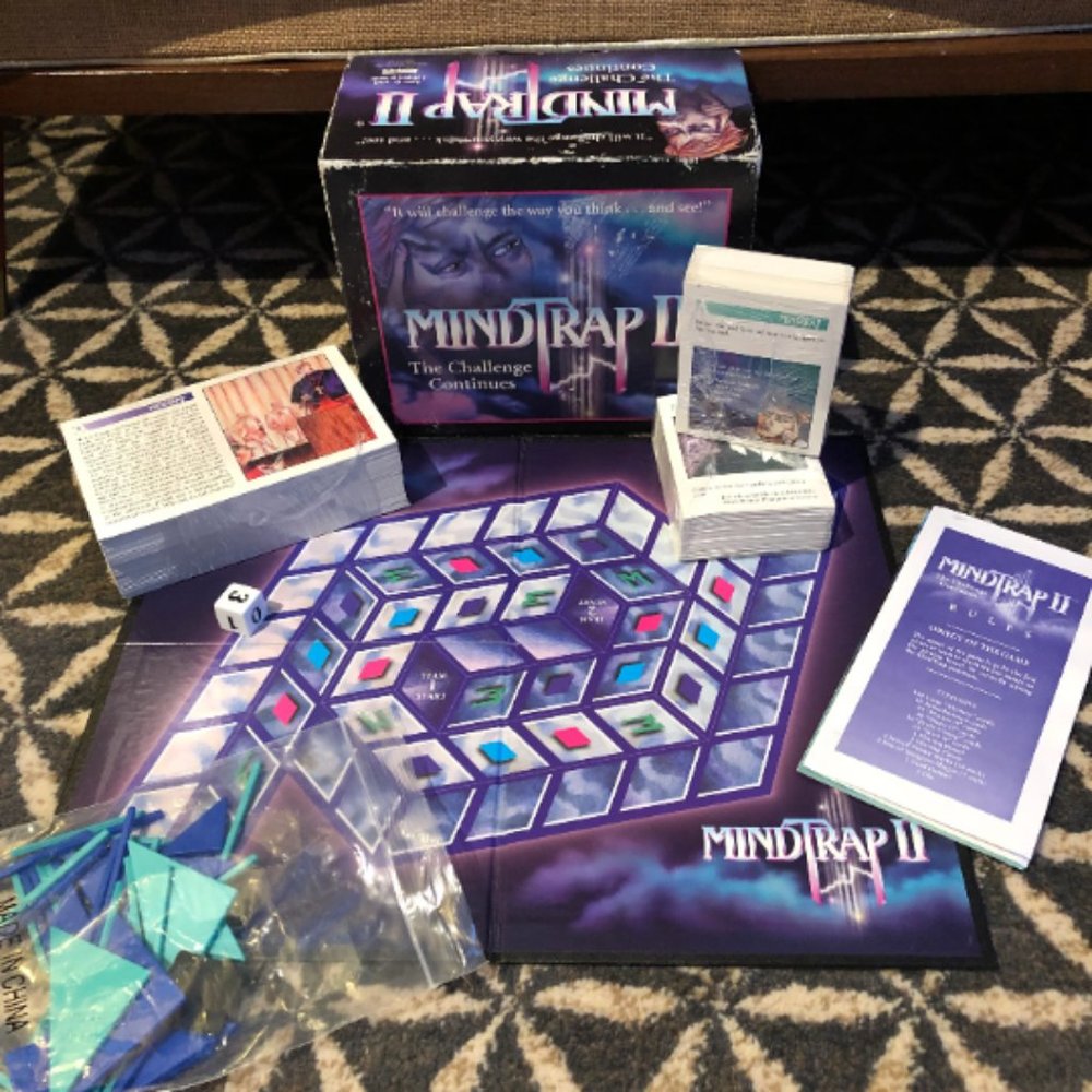 90's "Mind Trap II" Board Game - Mystery Game - Brain Teasers Game - Team Build